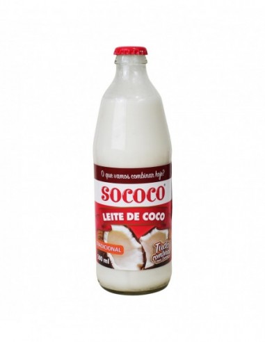 SOCOCO LEITE DE COCO VIDRO