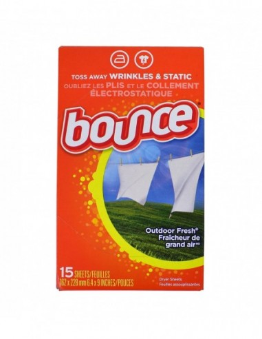 BOUNCE OUTDOOR FRESH DRYER SHEETS 15...