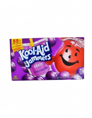 KOOL-AID JAMMERS GRAPE 10 POUCHES 