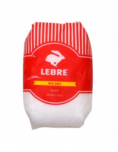 LEBRE SEA SALT IODIZED 2.20 LB