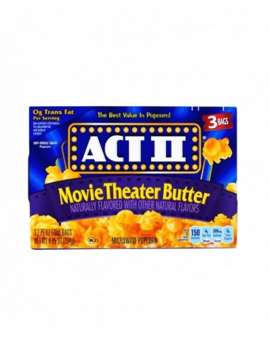 ACT II MOVIE THEATER BUTTER 3 BAGS