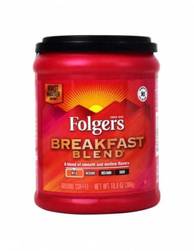 FOLGERS BREAKFAST BLEND MILD 10.8OZ