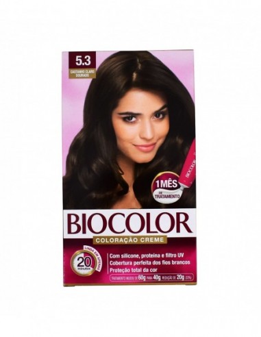 BIOCOLOR COLORACAO CREME 5.3 CASTANHO...