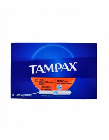 TAMPAX PAMPONS 10 SUPER PLUS BACKUP...