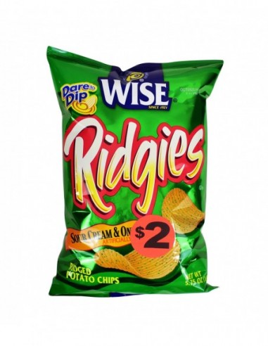 WISE RIDGIES SOUR CREAM & ONION...