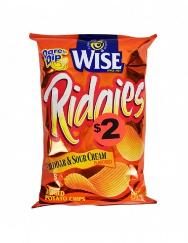 WISE RIDGIES CHEDDAR & SOUR CREAM...