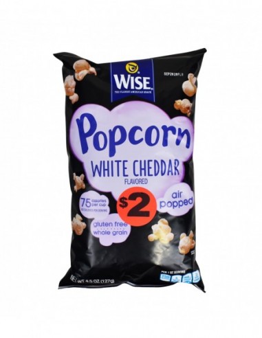 WISE POPCORN WHITE CHEDDAR FLAVORED...