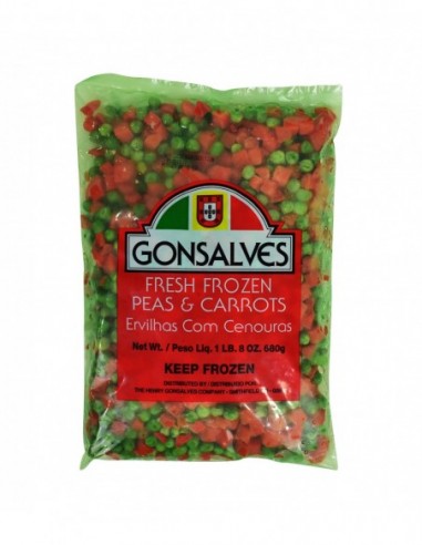 GONSALVES FRESH FROZEN PEAS & CARROTS...