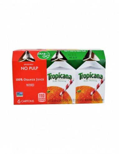 TROPICANA ORIGINAL NO PULP 6 CARTONS