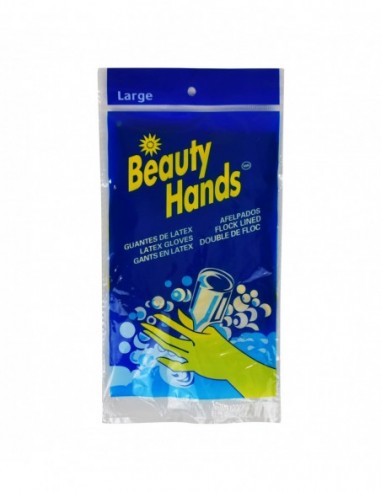 BEAUTY HANDS LARGE LATEX GLOVES