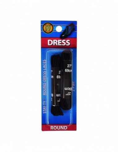 SHOE GEAR DRESS 2 PAIR ROUND DRESS LACES