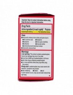 TYLENOL 24 CAPLETS 500MG EACH 2