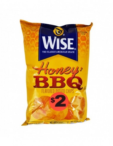 WISE HONEY BBQ FLAVORED POTATO CHIPS