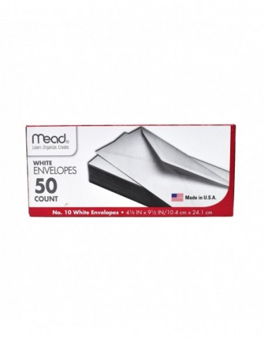 MEAD WHITE ENVELOPES 50 COUNT