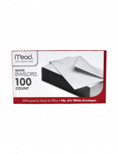 MEAD WHITE ENVELOPES 100 COUNT