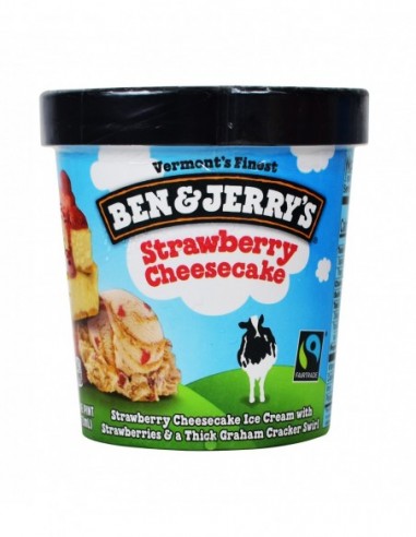 BEN & JERRYS STRAWBERRY CHEESECAKE