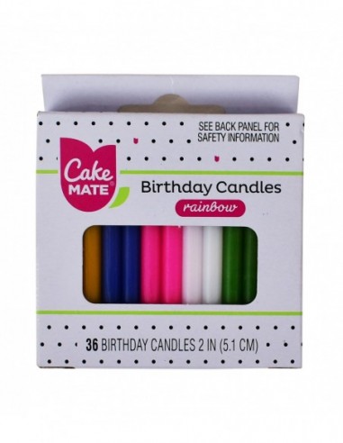 BIRTHDAY CANDLES RAINBOW