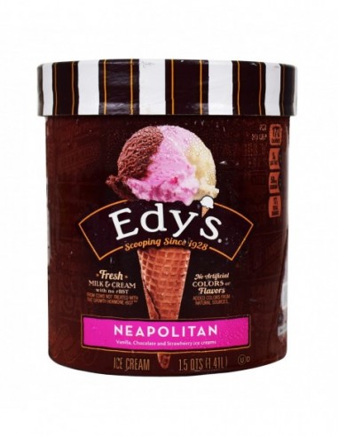 EDYS NEAPOLITAN ICE CREAM 1.5QTS