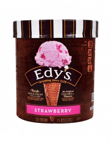 EDYS STRAWBERRY ICE CREAM 1.5QTS