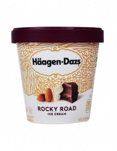 HAAGEN DAZS ROCKY ROAD ICE CREAM 14FL OZ