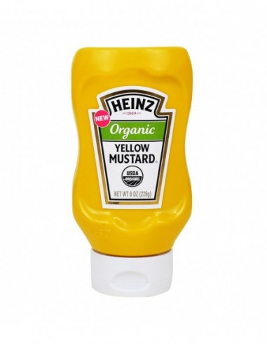 HEINZ ORGANIC YELLOW MUSTARD 8OZ