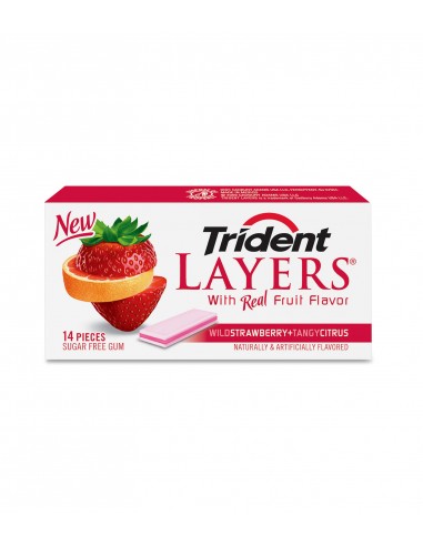 TRIDENT LAYERS STRAWBERRY + CITRUS