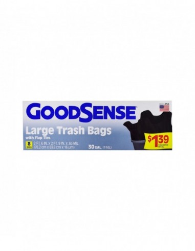 GOODSENSE LARGE TRASH BAGS WITH FLAP...